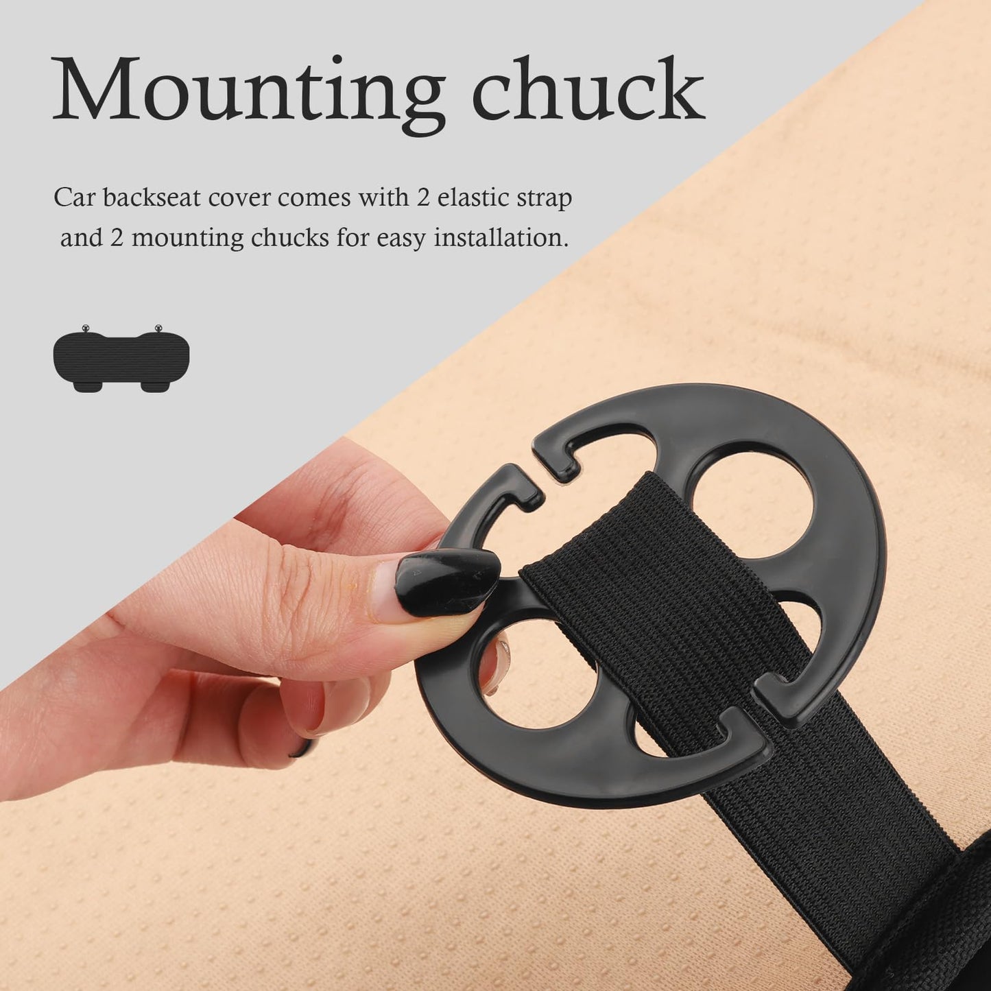 Non-Slip Breathable Car Rear Seat Cover