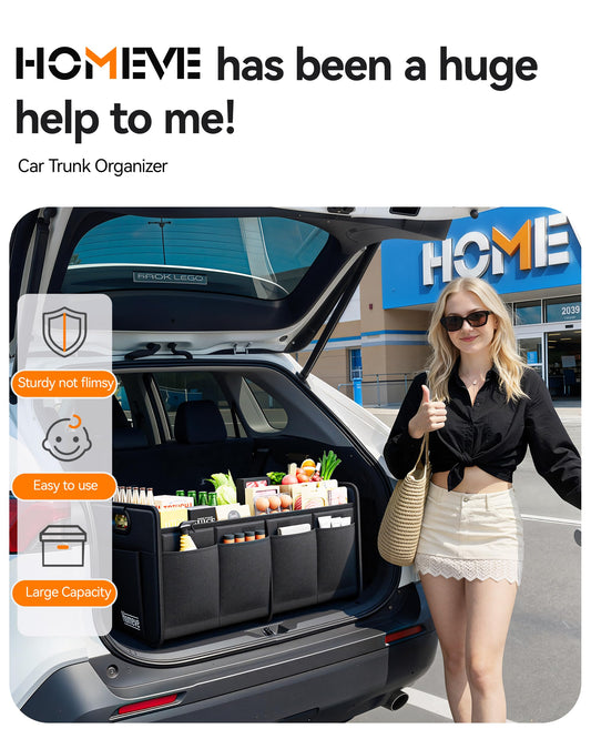 Homeve Waterproof Car Trunk Organizer Foldable